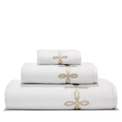 Brand new 🌟 Matouk Gordian Knot Milagro Towels - 100% Exclusive White/pearl 👏 -Matouk Sales Store unnamed file 244