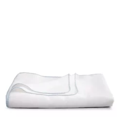 Best deal ⭐ Matouk Calypso Tablecloth, 70" Round White/sky Blue ✔️ -Matouk Sales Store unnamed file 386