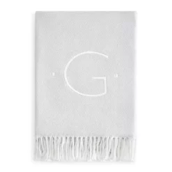New 🔥 Matouk Initial Pezzo Throw Silver G 🔔 -Matouk Sales Store unnamed file 503