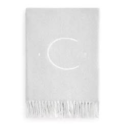 New 🔥 Matouk Initial Pezzo Throw Silver G 🔔 -Matouk Sales Store unnamed file 504