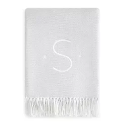 New 🔥 Matouk Initial Pezzo Throw Silver G 🔔 -Matouk Sales Store unnamed file 505