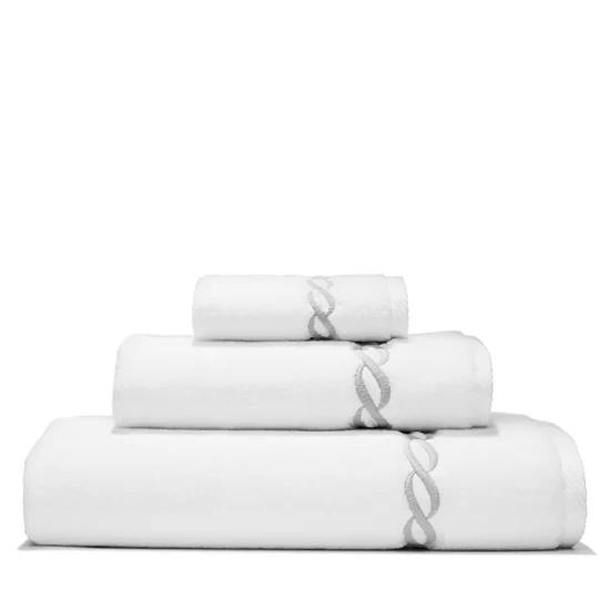 Best Pirce π Matouk Classic Chain Milagro Towels - 100% Exclusive White/navy π 2 Best Pirce π Matouk Classic Chain Milagro Towels - 100% Exclusive White/navy π