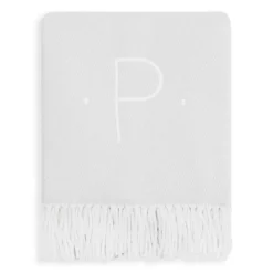 New 🔥 Matouk Initial Pezzo Throw Silver G 🔔 -Matouk Sales Store unnamed file 512