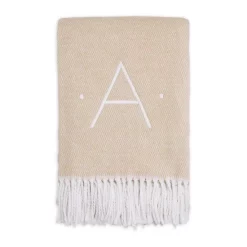 New 🔥 Matouk Initial Pezzo Throw Silver G 🔔 -Matouk Sales Store unnamed file 514