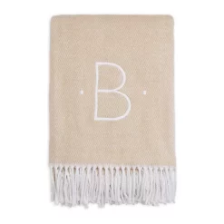 New 🔥 Matouk Initial Pezzo Throw Silver G 🔔 -Matouk Sales Store unnamed file 515