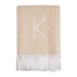 New 🔥 Matouk Initial Pezzo Throw Silver G 🔔 -Matouk Sales Store unnamed file 517