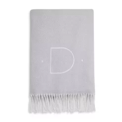 New 🔥 Matouk Initial Pezzo Throw Silver G 🔔 -Matouk Sales Store unnamed file 519