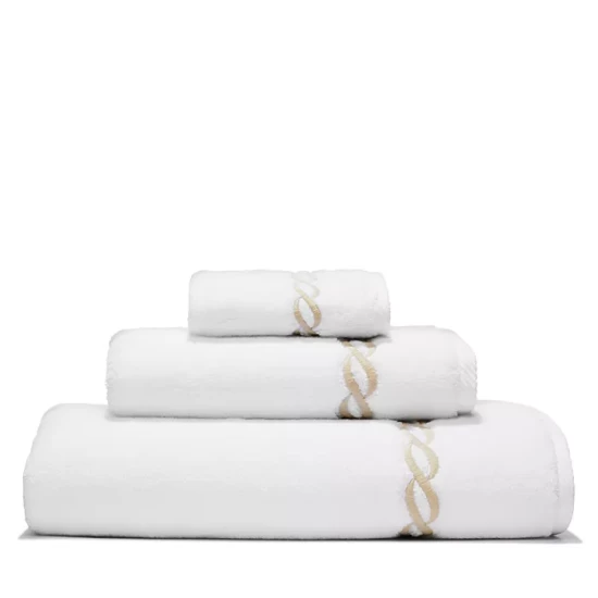 Best Pirce π Matouk Classic Chain Milagro Towels - 100% Exclusive White/navy π 6 Best Pirce π Matouk Classic Chain Milagro Towels - 100% Exclusive White/navy π - Image 5