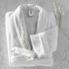Outlet 😀 Matouk Velour Shawl Collar Robe White 👏 -Matouk Sales Store unnamed file 712
