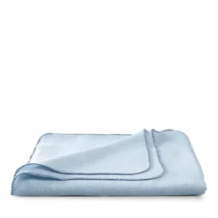 Hot Sale ⌛ Matouk Calypso Tablecloth, 88" Round White/sky 😀 -Matouk Sales Store unnamed file 918