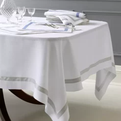 Cheap 👍 Matouk Lowell Tablecloth, 70" X 108" Silver 🤩 -Matouk Sales Store unnamed file 922