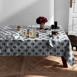 Coupon 🤩 Matouk Rubia Tablecloth, 108" X 70" Navy 🧨 -Matouk Sales Store unnamed file 957