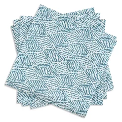 Hot Sale 🛒 Matouk Duma Diamond Napkins, Set Of 4 Blue 🎁